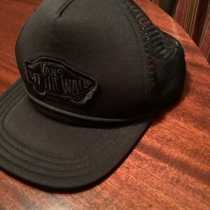 Vans black trucker hat/ baseball cap
